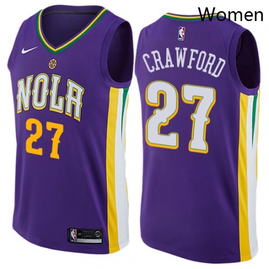 Womens Nike New Orleans Pelicans 27 Jordan Crawford Swingman Purple NBA Jersey City Edition Womens Nike New Orleans Pelicans 27 Jordan Crawford Swingman Purple NBA Jersey City Edition