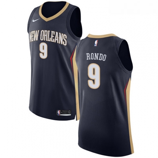 Womens Nike New Orleans Pelicans 9 Rajon Rondo Authentic Navy Blue Road NBA Jersey Icon Edition Womens Nike New Orleans Pelicans 9 Rajon Rondo Authentic Navy Blue Road NBA Jersey Icon Edition