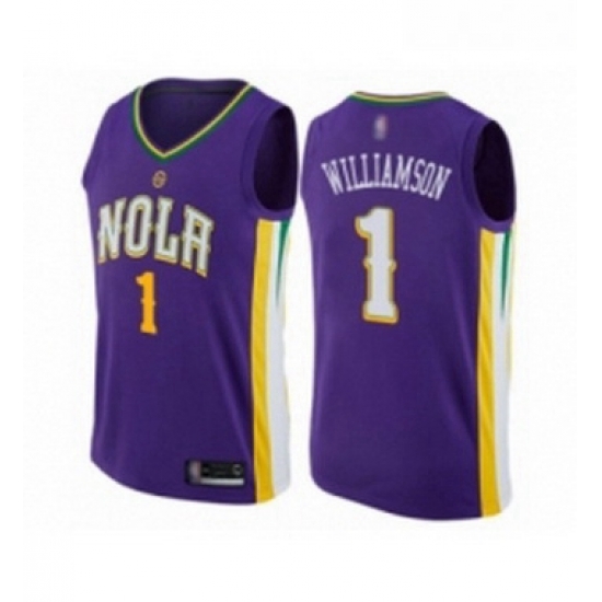 Youth New Orleans Pelicans 1 Zion Williamson Swingman Purple Basketball Jersey City Edition Youth New Orleans Pelicans 1 Zion Williamson Swingman Purple Basketball Jersey City Edition