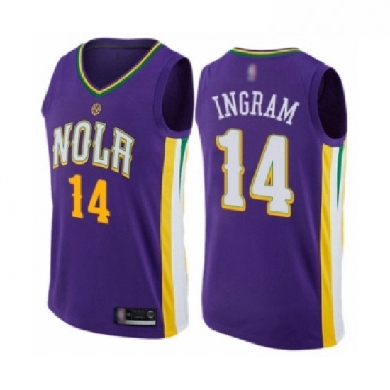 Youth New Orleans Pelicans 14 Brandon Ingram Swingman Purple Basketball Jersey City Edition Youth New Orleans Pelicans 14 Brandon Ingram Swingman Purple Basketball Jersey City Edition