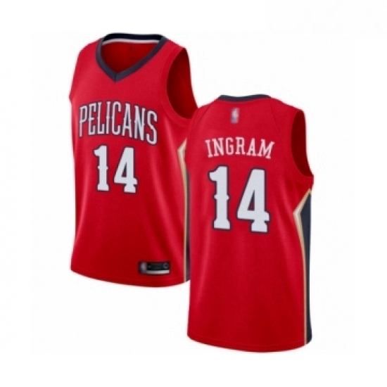 Youth New Orleans Pelicans 14 Brandon Ingram Swingman Red Basketball Jersey Statement Edition Youth New Orleans Pelicans 14 Brandon Ingram Swingman Red Basketball Jersey Statement Edition