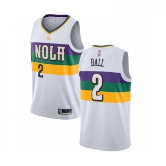 Youth New Orleans Pelicans 2 Lonzo Ball Swingman White Basketball Jersey City Edition Youth New Orleans Pelicans 2 Lonzo Ball Swingman White Basketball Jersey City Edition