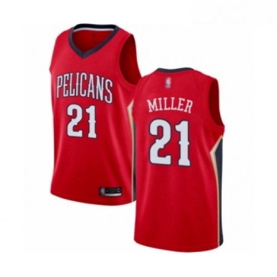 Youth New Orleans Pelicans 21 Darius Miller Swingman Red Basketball Jersey Statement Edition Youth New Orleans Pelicans 21 Darius Miller Swingman Red Basketball Jersey Statement Edition