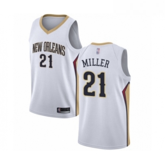 Youth New Orleans Pelicans 21 Darius Miller Swingman White Basketball Jersey Association Edition Youth New Orleans Pelicans 21 Darius Miller Swingman White Basketball Jersey Association Edition