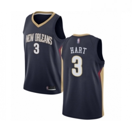 Youth New Orleans Pelicans 3 Josh Hart Swingman Navy Blue Basketball Jersey Icon Edition Youth New Orleans Pelicans 3 Josh Hart Swingman Navy Blue Basketball Jersey Icon Edition