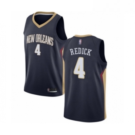 Youth New Orleans Pelicans 4 JJ Redick Swingman Navy Blue Basketball Jersey Icon Edition 