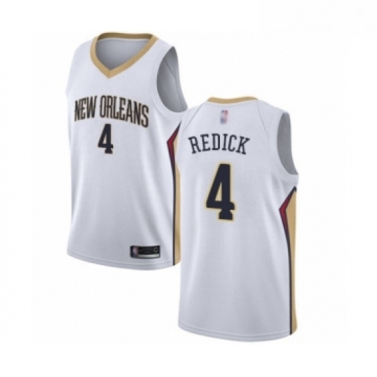 Youth New Orleans Pelicans 4 JJ Redick Swingman White Basketball Jersey Association Edition Youth New Orleans Pelicans 4 JJ Redick Swingman White Basketball Jersey Association Edition