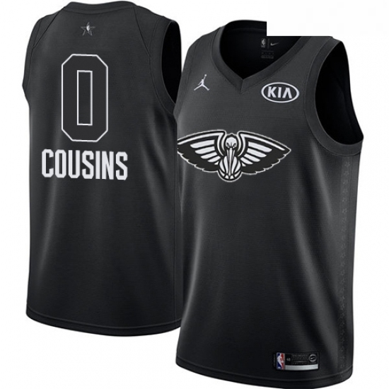 Youth Nike Jordan New Orleans Pelicans 0 DeMarcus Cousins Swingman Black 2018 All Star Game NBA Jersey Youth Nike Jordan New Orleans Pelicans 0 DeMarcus Cousins Swingman Black 2018 All Star Game NBA Jersey