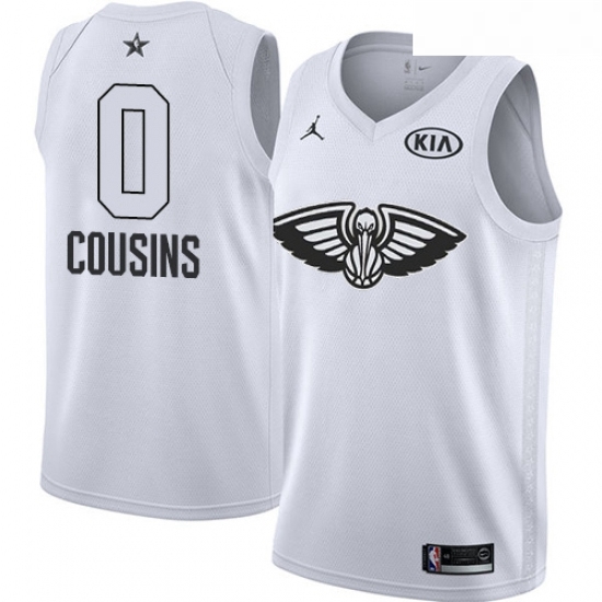 Youth Nike Jordan New Orleans Pelicans 0 DeMarcus Cousins Swingman White 2018 All Star Game NBA Jersey Youth Nike Jordan New Orleans Pelicans 0 DeMarcus Cousins Swingman White 2018 All Star Game NBA Jersey
