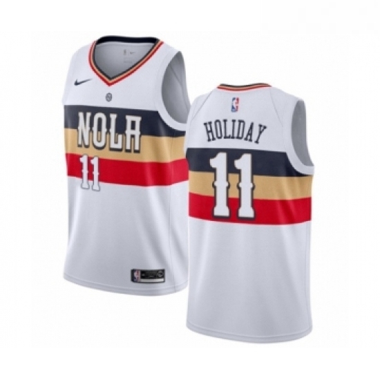 Youth Nike New Orleans Pelicans 11 Jrue Holiday White Swingman Jersey Earned Edition Youth Nike New Orleans Pelicans 11 Jrue Holiday White Swingman Jersey Earned Edition