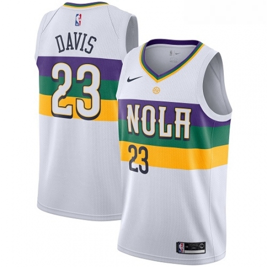 Youth Nike New Orleans Pelicans 23 Anthony Davis Swingman White NBA Jersey City Edition Youth Nike New Orleans Pelicans 23 Anthony Davis Swingman White NBA Jersey City Edition