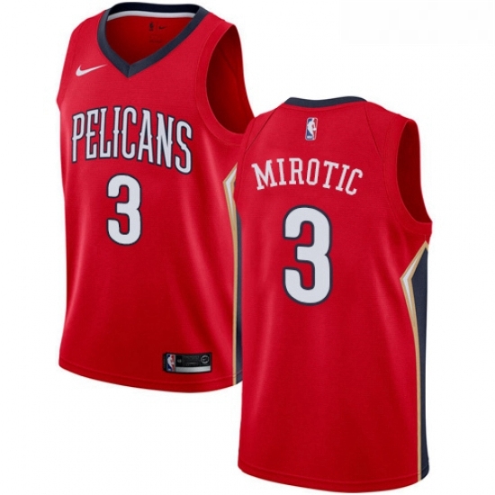 Youth Nike New Orleans Pelicans 3 Nikola Mirotic Authentic Red NBA Jersey Statement Edition Youth Nike New Orleans Pelicans 3 Nikola Mirotic Authentic Red NBA Jersey Statement Edition