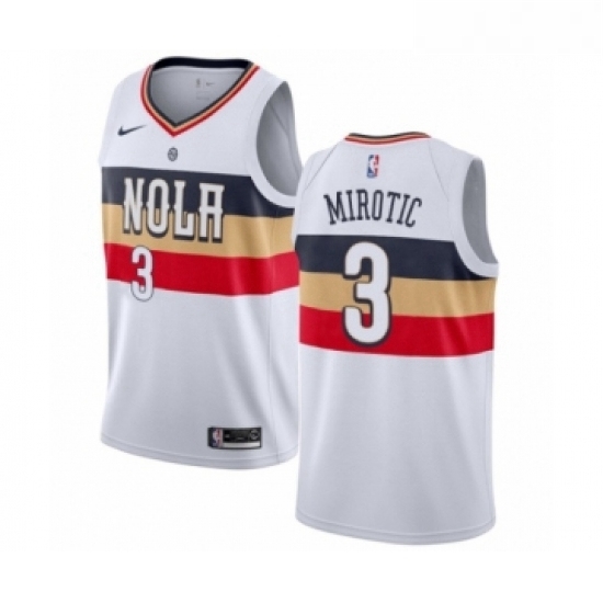 Youth Nike New Orleans Pelicans 3 Nikola Mirotic White Swingman Jersey Earned Edition Youth Nike New Orleans Pelicans 3 Nikola Mirotic White Swingman Jersey Earned Edition