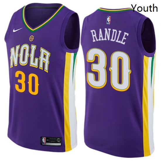 Youth Nike New Orleans Pelicans 30 Julius Randle Swingman Purple NBA Jersey City Edition Youth Nike New Orleans Pelicans 30 Julius Randle Swingman Purple NBA Jersey City Edition
