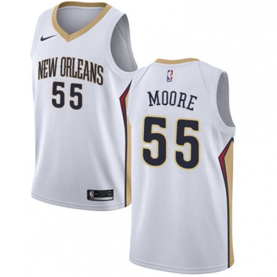 Youth Nike New Orleans Pelicans 55 ETwaun Moore Swingman White Home NBA Jersey Association Edition Youth Nike New Orleans Pelicans 55 ETwaun Moore Swingman White Home NBA Jersey Association Edition