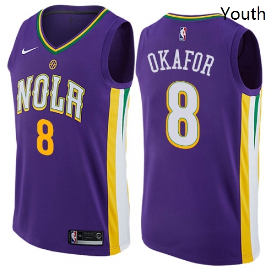 Youth Nike New Orleans Pelicans 8 Jahlil Okafor Swingman Purple NBA Jersey City Edition Youth Nike New Orleans Pelicans 8 Jahlil Okafor Swingman Purple NBA Jersey City Edition