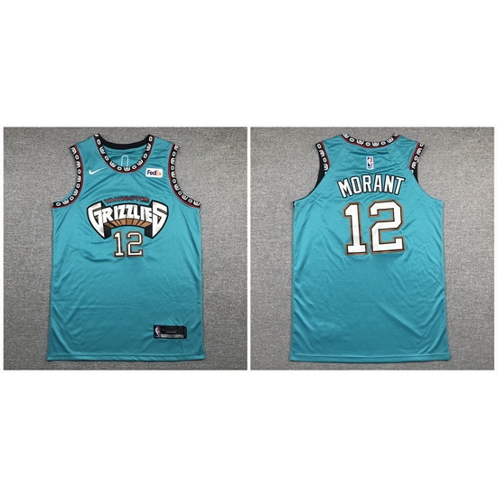 Grizzlies 12 Ja Morant Green Nike Authentic Jersey Grizzlies 12 Ja Morant Green Nike Authentic Jersey