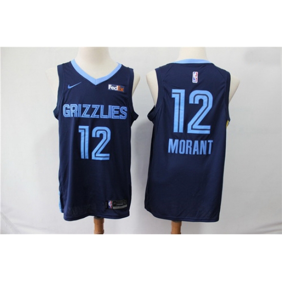 Grizzlies 12 Ja Morant Navy City Edition Nike Swingman Jersey Grizzlies 12 Ja Morant Navy City Edition Nike Swingman Jersey