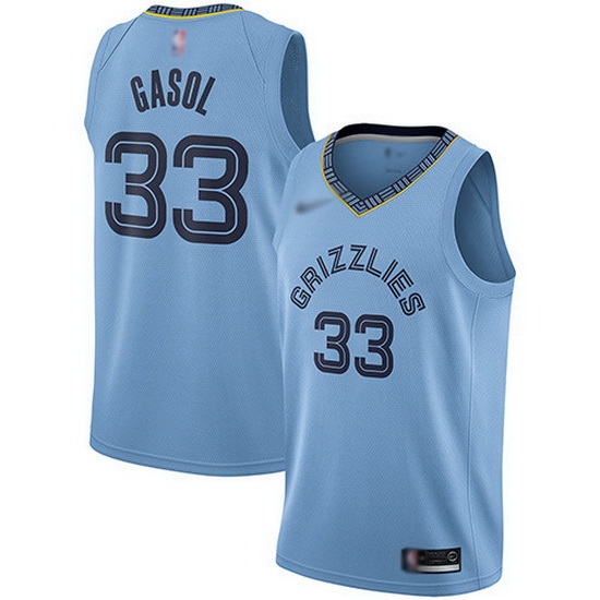 Grizzlies 33 Marc Gasol Light Blue Basketball Swingman Statement Edition Jersey Grizzlies 33 Marc Gasol Light Blue Basketball Swingman Statement Edition Jersey