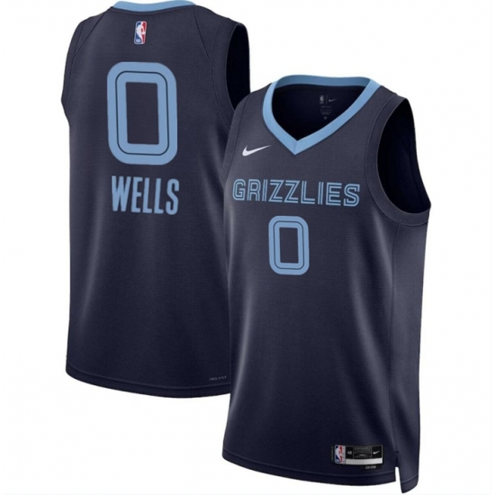Men Memphis Grizzlies 0 Jaylen Wells Navy 2024 Draft Icon Edition Stitched Jersey Men Memphis Grizzlies 0 Jaylen Wells Navy 2024 Draft Icon Edition Stitched Jersey