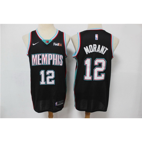 Men Menphis Grizzlies Ja Morant 2021 Black Game Swingman Nike Jersey