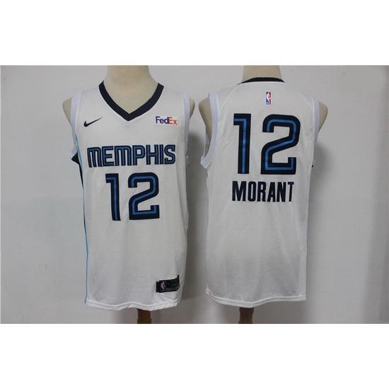 Men Menphis Grizzlies Ja Morant 2021 White Game Swingman Nike Jersey Men Menphis Grizzlies Ja Morant 2021 White Game Swingman Nike Jersey