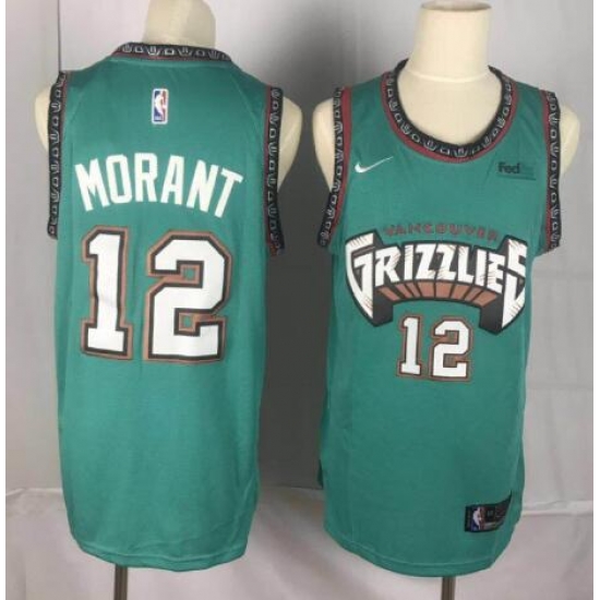Men NBA Grizzlies Ja Morant Grenn Jersey Men NBA Grizzlies Ja Morant Grenn Jersey