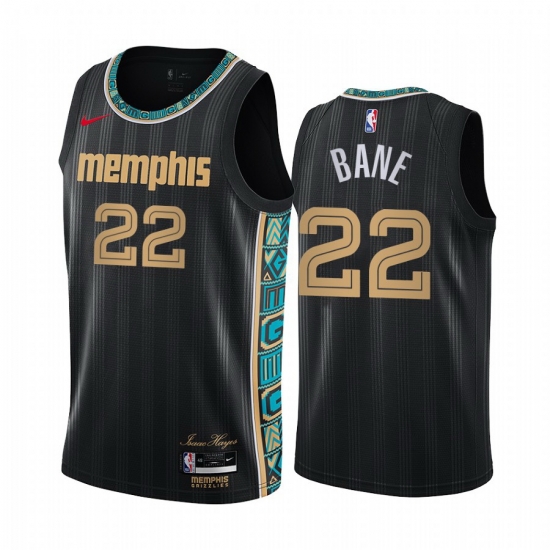 Men Nike Memphis Grizzlies 22 Desmond Bane Black NBA Swingman 2020 21 City Edition Jersey Men Nike Memphis Grizzlies 22 Desmond Bane Black NBA Swingman 2020 21 City Edition Jersey