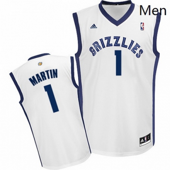 Mens Adidas Memphis Grizzlies 1 Jarell Martin Swingman White Home NBA Jersey Mens Adidas Memphis Grizzlies 1 Jarell Martin Swingman White Home NBA Jersey