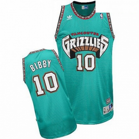 Mens Adidas Memphis Grizzlies 10 Mike Bibby Authentic Green Throwback NBA Jersey Mens Adidas Memphis Grizzlies 10 Mike Bibby Authentic Green Throwback NBA Jersey