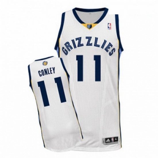 Mens Adidas Memphis Grizzlies 11 Mike Conley Authentic White Home NBA Jersey Mens Adidas Memphis Grizzlies 11 Mike Conley Authentic White Home NBA Jersey