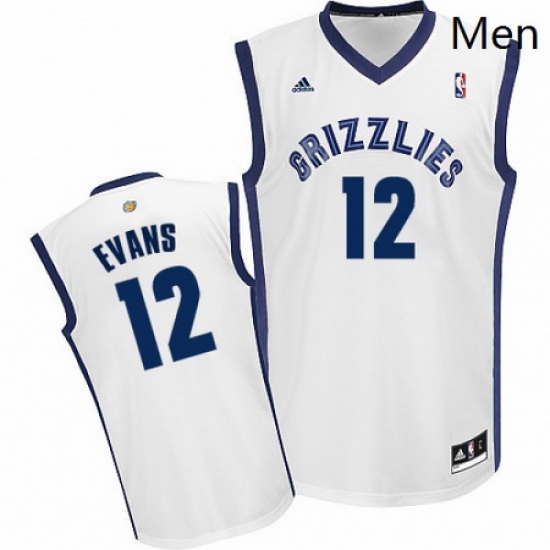 Mens Adidas Memphis Grizzlies 12 Tyreke Evans Swingman White Home NBA Jersey Mens Adidas Memphis Grizzlies 12 Tyreke Evans Swingman White Home NBA Jersey