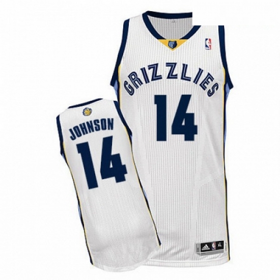 Mens Adidas Memphis Grizzlies 14 Brice Johnson Authentic White Home NBA Jersey Mens Adidas Memphis Grizzlies 14 Brice Johnson Authentic White Home NBA Jersey