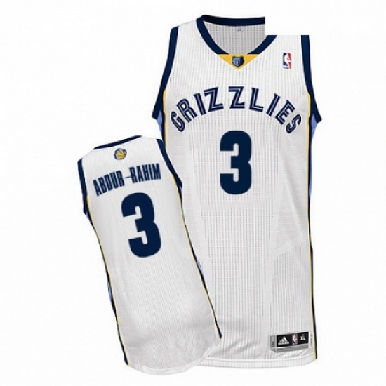 Mens Adidas Memphis Grizzlies 3 Shareef Abdur Rahim Authentic White Home NBA Jersey Mens Adidas Memphis Grizzlies 3 Shareef Abdur Rahim Authentic White Home NBA Jersey