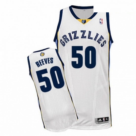 Mens Adidas Memphis Grizzlies 50 Bryant Reeves Authentic White Home NBA Jersey Mens Adidas Memphis Grizzlies 50 Bryant Reeves Authentic White Home NBA Jersey