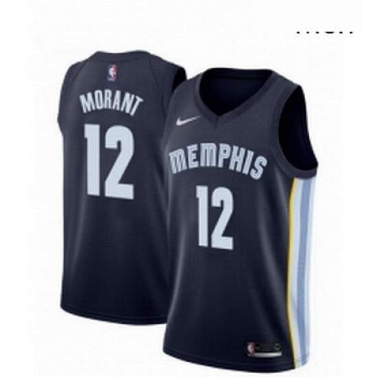 Mens Memphis Grizzlies 12 Ja Morant Black 2019 Swingman Jersey Mens Memphis Grizzlies 12 Ja Morant Black 2019 Swingman Jersey