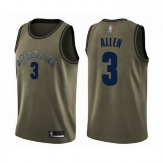 Mens Memphis Grizzlies 3 Grayson Allen Swingman Green Salute to Service Basketball Jersey Mens Memphis Grizzlies 3 Grayson Allen Swingman Green Salute to Service Basketball Jersey