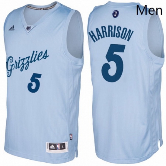 Mens Memphis Grizzlies 5 Andrew Harrison Light Blue 2016 2017 Christmas Day NBA Swingman Jersey Mens Memphis Grizzlies 5 Andrew Harrison Light Blue 2016 2017 Christmas Day NBA Swingman Jersey