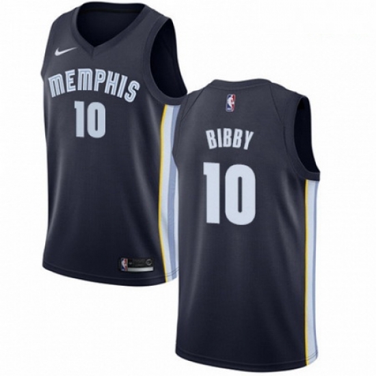 Mens Nike Memphis Grizzlies 10 Mike Bibby Swingman Navy Blue Road NBA Jersey Icon Edition Mens Nike Memphis Grizzlies 10 Mike Bibby Swingman Navy Blue Road NBA Jersey Icon Edition