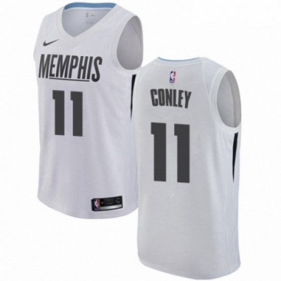 Mens Nike Memphis Grizzlies 11 Mike Conley Authentic White NBA Jersey City Edition Mens Nike Memphis Grizzlies 11 Mike Conley Authentic White NBA Jersey City Edition