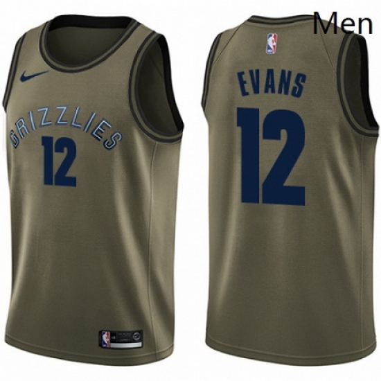 Mens Nike Memphis Grizzlies 12 Tyreke Evans Swingman Green Salute to Service NBA Jersey Mens Nike Memphis Grizzlies 12 Tyreke Evans Swingman Green Salute to Service NBA Jersey