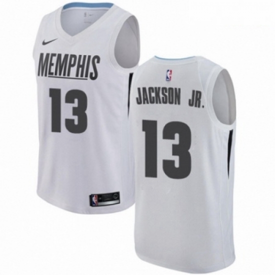Mens Nike Memphis Grizzlies 13 Jaren Jackson Jr Authentic White NBA Jersey City Edition Mens Nike Memphis Grizzlies 13 Jaren Jackson Jr Authentic White NBA Jersey City Edition