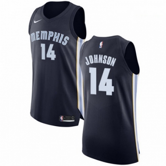 Mens Nike Memphis Grizzlies 14 Brice Johnson Authentic Navy Blue Road NBA Jersey Icon Edition Mens Nike Memphis Grizzlies 14 Brice Johnson Authentic Navy Blue Road NBA Jersey Icon Edition