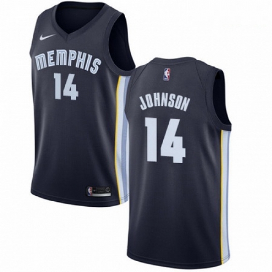 Mens Nike Memphis Grizzlies 14 Brice Johnson Swingman Navy Blue Road NBA Jersey Icon Edition Mens Nike Memphis Grizzlies 14 Brice Johnson Swingman Navy Blue Road NBA Jersey Icon Edition