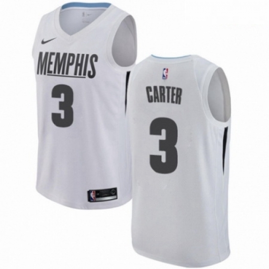 Mens Nike Memphis Grizzlies 3 Jevon Carter Swingman White NBA Jersey City Edition Mens Nike Memphis Grizzlies 3 Jevon Carter Swingman White NBA Jersey City Edition