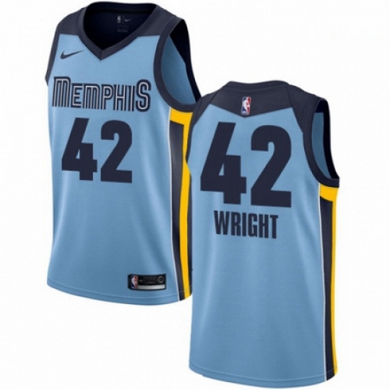 Mens Nike Memphis Grizzlies 42 Lorenzen Wright Swingman Light Blue NBA Jersey Statement Edition Mens Nike Memphis Grizzlies 42 Lorenzen Wright Swingman Light Blue NBA Jersey Statement Edition
