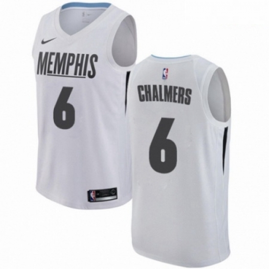 Mens Nike Memphis Grizzlies 6 Mario Chalmers Swingman White NBA Jersey City Edition Mens Nike Memphis Grizzlies 6 Mario Chalmers Swingman White NBA Jersey City Edition