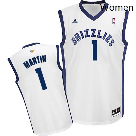 Womens Adidas Memphis Grizzlies 1 Jarell Martin Swingman White Home NBA Jersey Womens Adidas Memphis Grizzlies 1 Jarell Martin Swingman White Home NBA Jersey