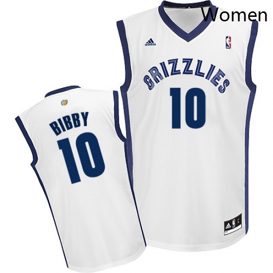 Womens Adidas Memphis Grizzlies 10 Mike Bibby Swingman White Home NBA Jersey Womens Adidas Memphis Grizzlies 10 Mike Bibby Swingman White Home NBA Jersey