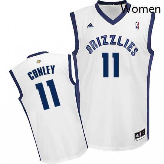 Womens Adidas Memphis Grizzlies 11 Mike Conley Swingman White Home NBA Jersey Womens Adidas Memphis Grizzlies 11 Mike Conley Swingman White Home NBA Jersey